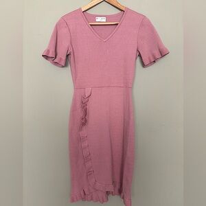 RACHEL PARCELL Designer Ruffle Detail Dress